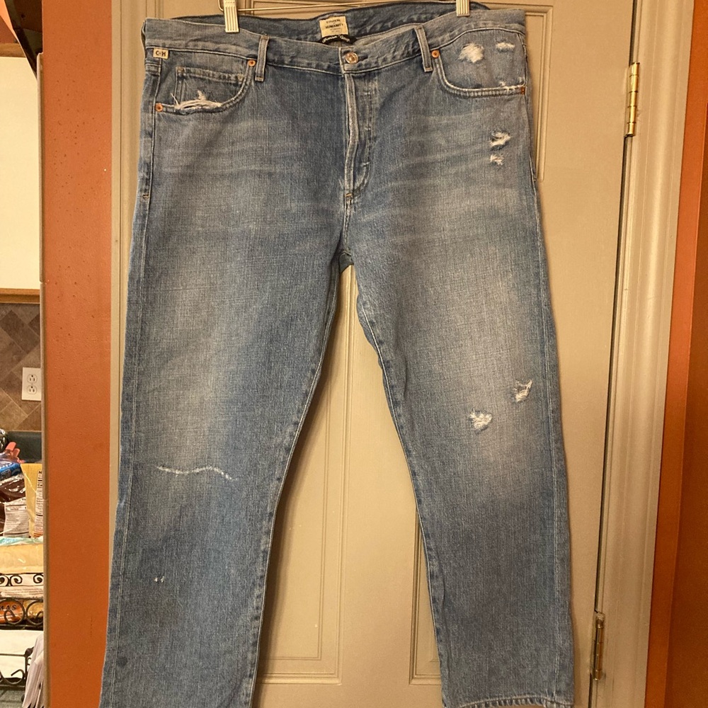 Citizens Of Humanity Light Blue Distressed Jeans